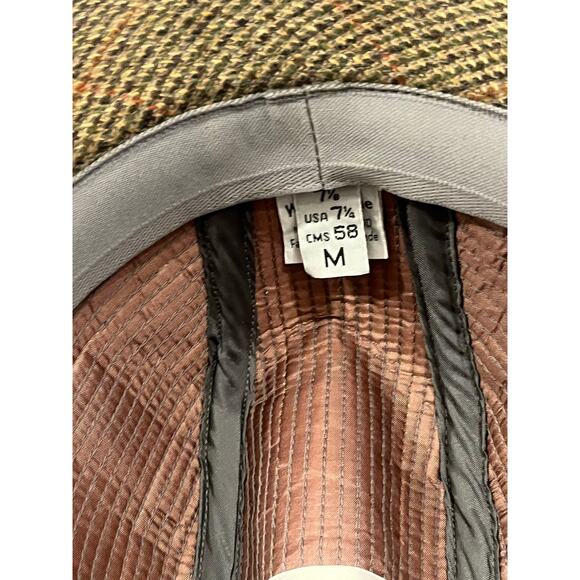 Jonathan Richard Ireland Patchwork Wool Fedora Hat Size 7 1/4 (M/58cm) - Picture 10 of 11